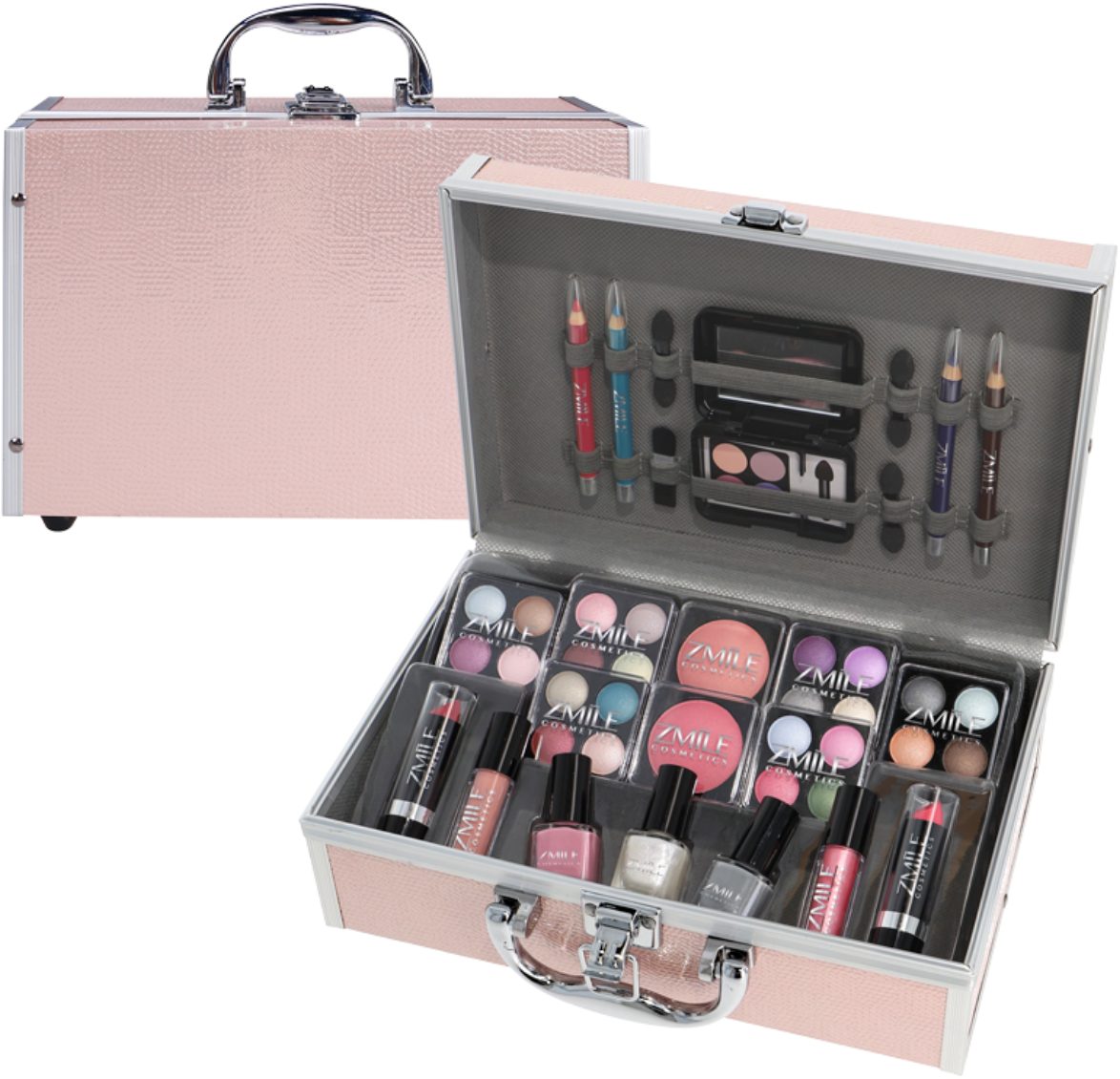 ZMILE COSMETICS Kosmetik-Koffer EYE-CATCHER, 42-tlg., mit veganer Formulierung