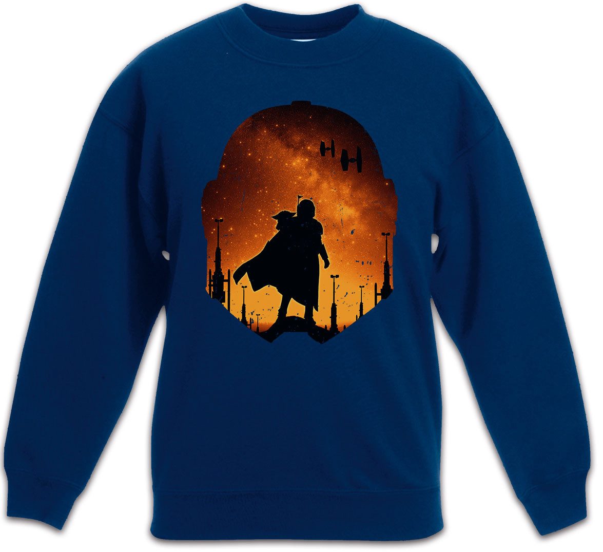 Urban Backwoods Sweatshirt Djarin Landscape Kinderpullover Star Din Rebel Mandalorian Wars Baby (1-tlg) Yoda X Grogu Wing