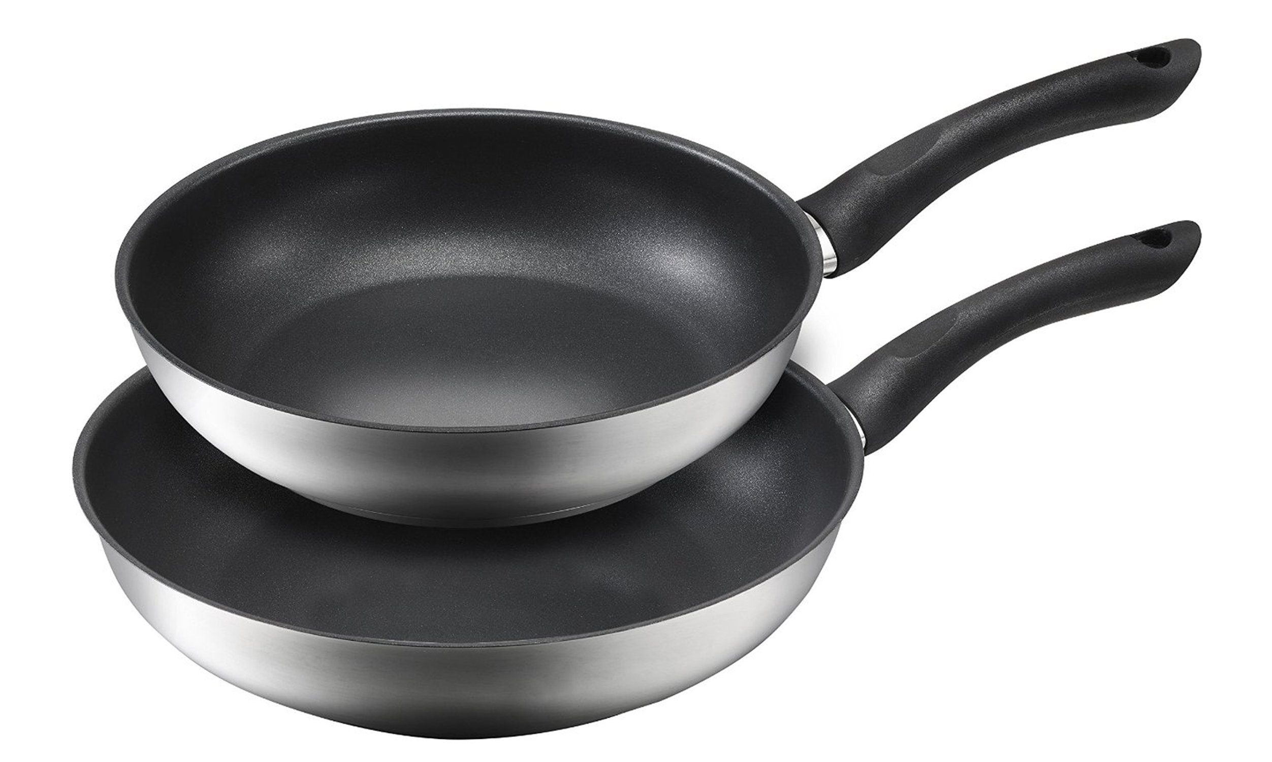 Kopf Сковороды-Set Alfons 2tlg., Edelstahl, 24 + 28 cm, Teflon-Select-Beschichtung, Induktion