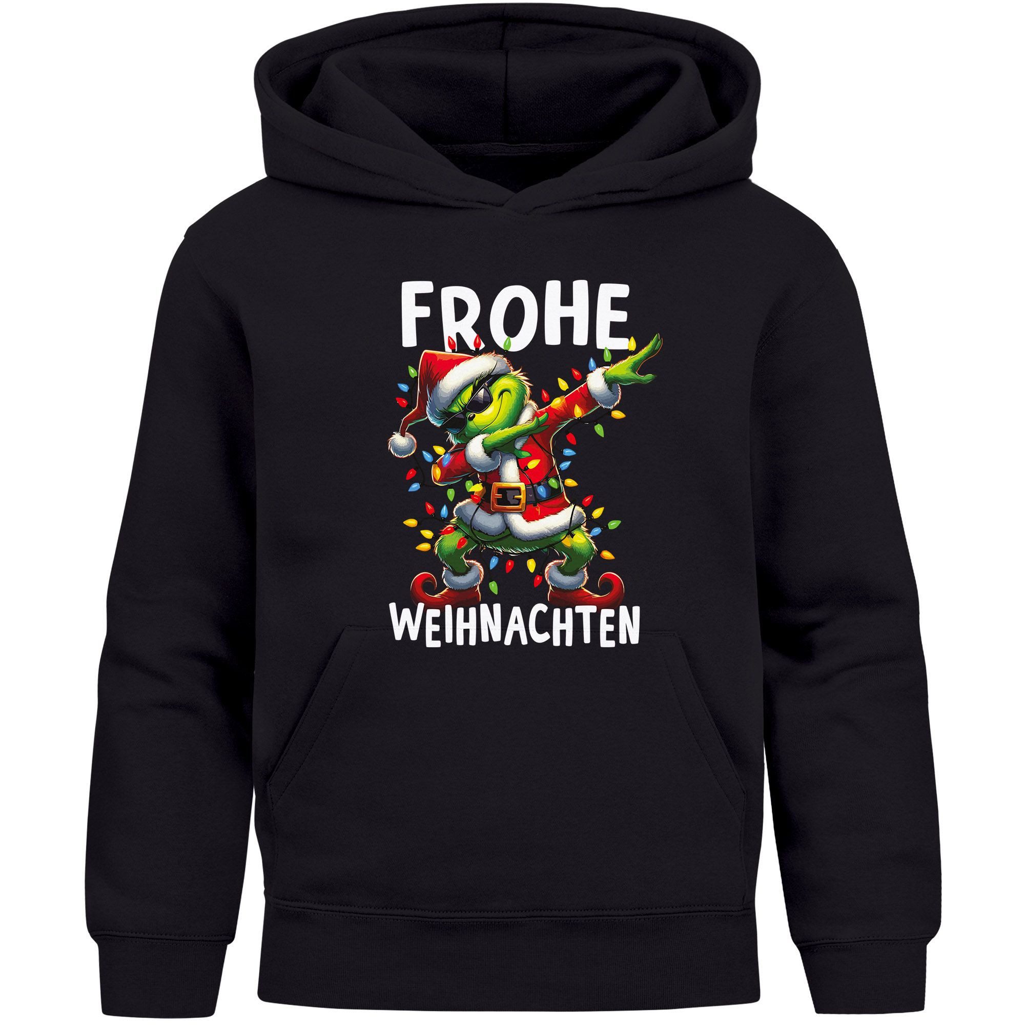 Hoodie Kinder Hoodie Weihnachtspullover Jungen Mädchen Dabbing Grinch Lustig