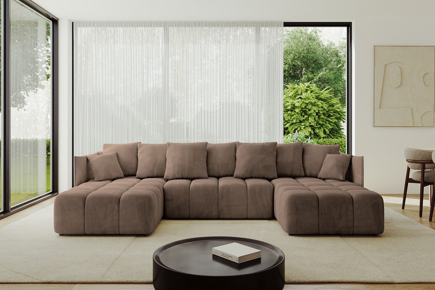 ALTDECOR Wohnlandschaft LONLI-U, Couch mit Schlaffunktion, günstig online kaufen