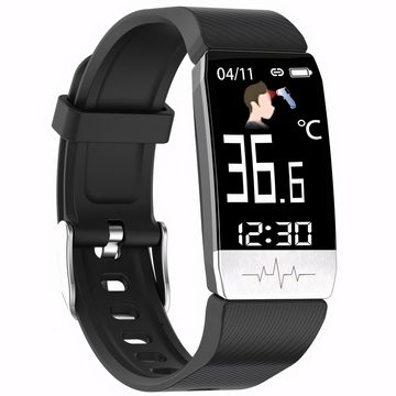 Retoo Smartband Bluetooth Fitness Tracker Sport Schlafüberwachung Schwarz Smartwatch, Smartwatch, Bedienungsanleitung Aufladekabel, Displayschutzfolie, Gesundheits-Tracking, Komfort, Ästhetisches Design, Schlafüberwachung