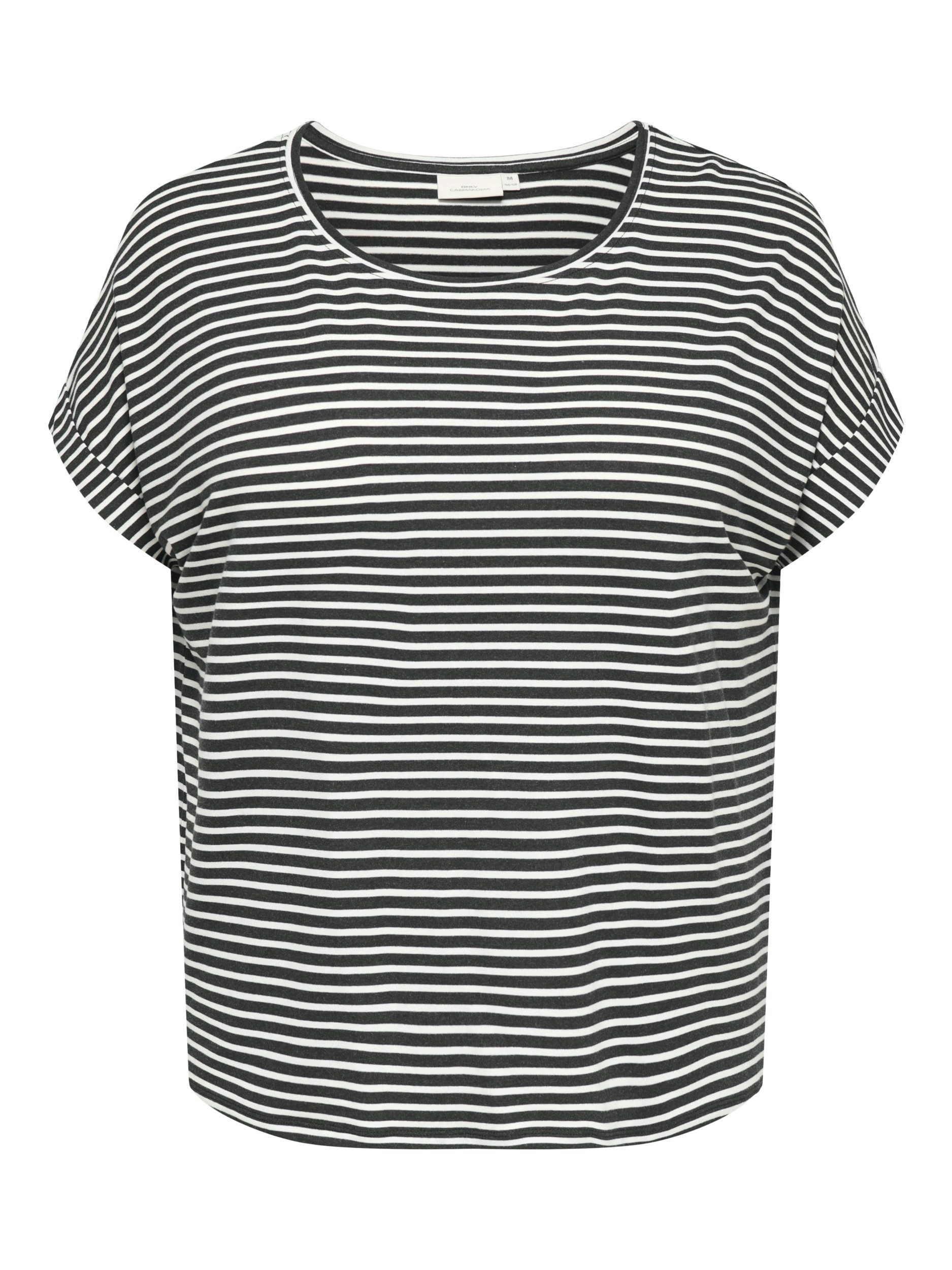 JDY T-Shirt CARMOSTER STRIPE S/S O-NECK TOP JRS
