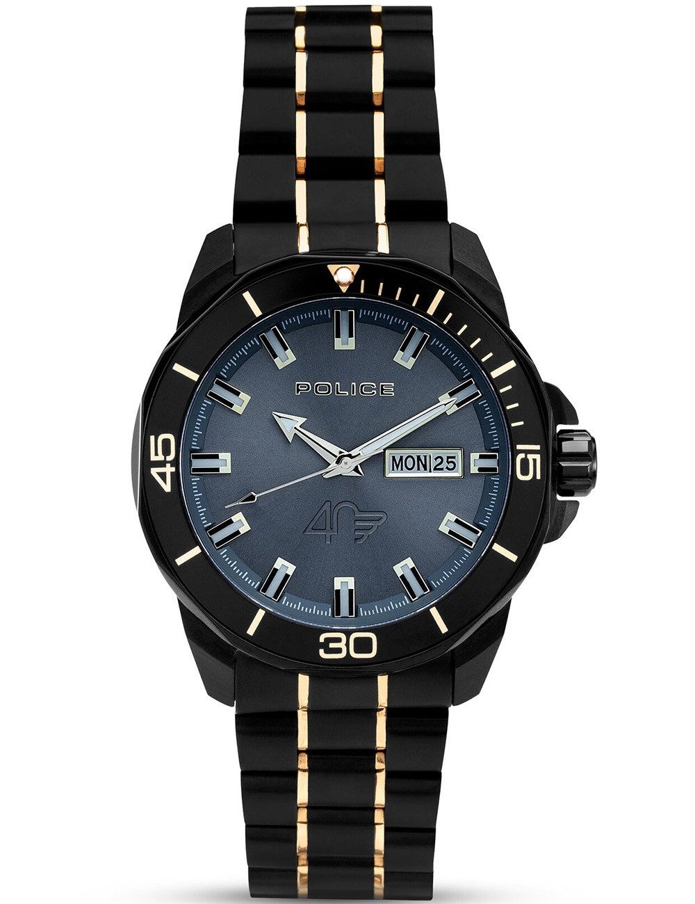 Police Quarzuhr Police PEWJH0030301-SET A Herrenuhr Thornton 43mm 5ATM mit Geldbörse Police PEWJH0030301-SET A Herrenuhr Thornton 43mm 5ATM mit Geldbörse Limited Edition