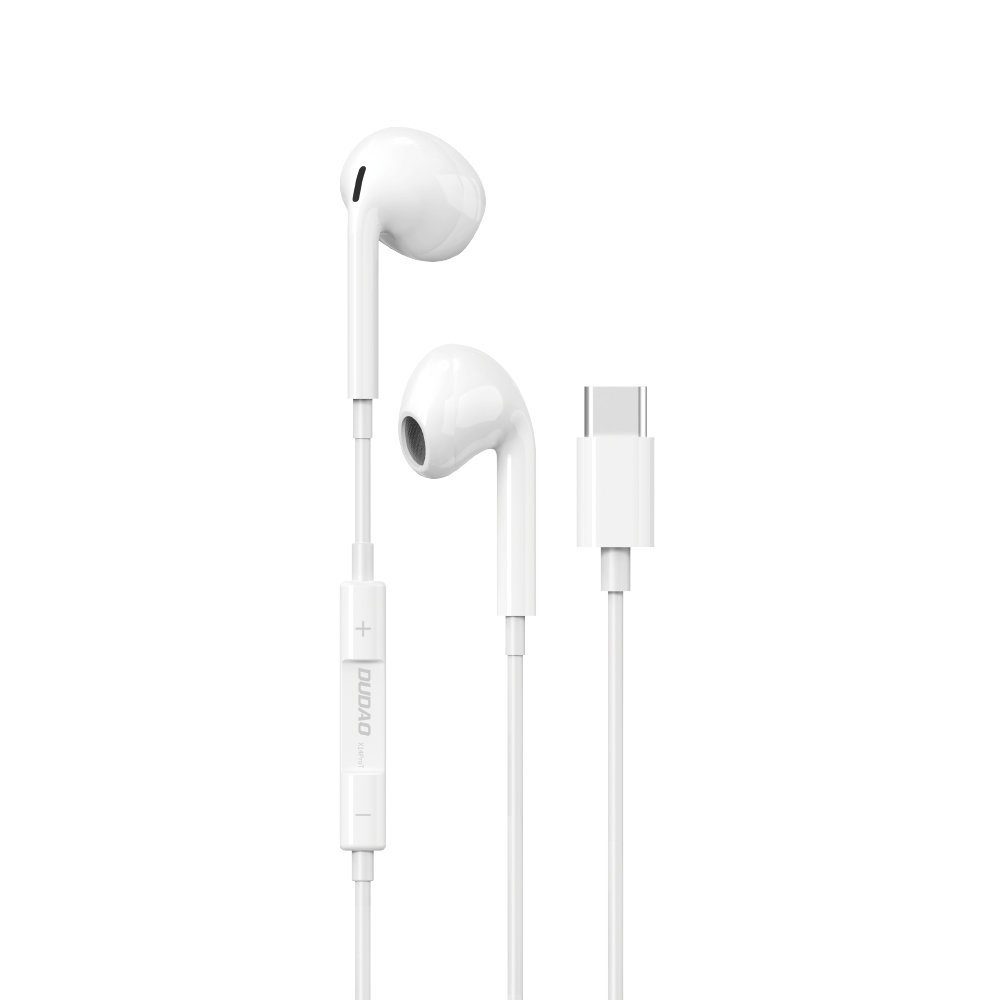 Dudao »X14ProT USB-C Kopfhörer In-Ear-Kopfhörer mit Mikrofon Headset TYPE-C  Anschluss weiß« In-Ear-Kopfhörer