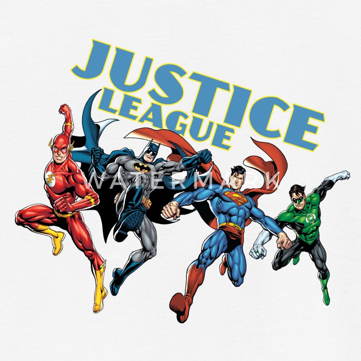 Spreadshirt T-Shirt DC Comics Justice League Superhelden Kinder T-Shirt (1-tlg)