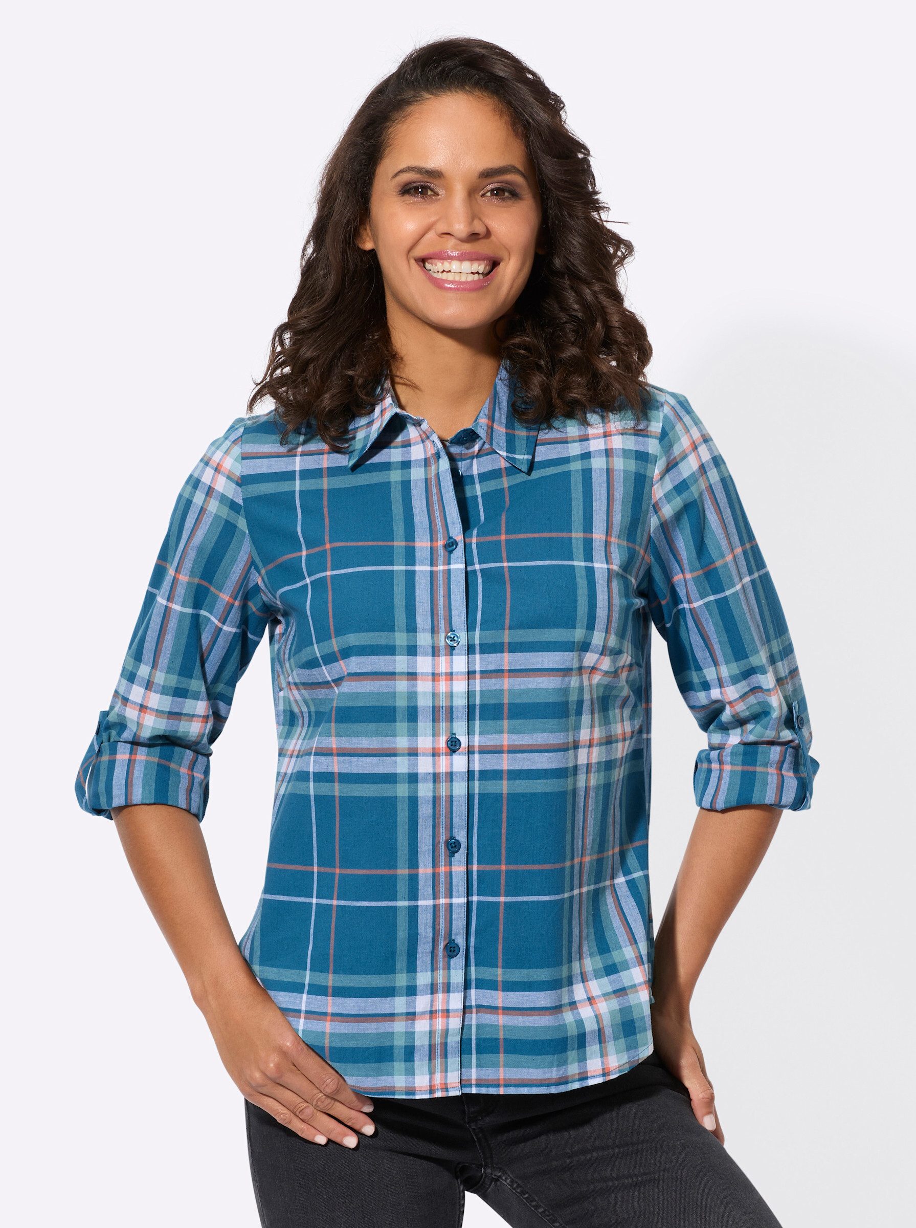 Klassische Bluse Karobluse