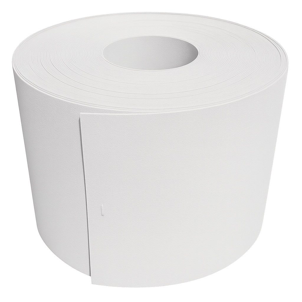Systafex® Sichtschutzstreifen Sichtschutz Rolle RAL9003 Weiß 26m für Doppelstabmattenzaun, kürzbar, uv-beständig, leichte montage, witterungsbeständig