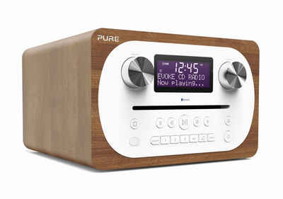 Pure Evoke C-D4 Kompaktanlage (Bluetooth, Sleep-Timer sowie Wecker-Funktion, CD-Player, 20 Senderspeicherplätze, Sleep-Timer, Weckfunktion, AUX, Bluetooth, inklusive Fernbedienung)