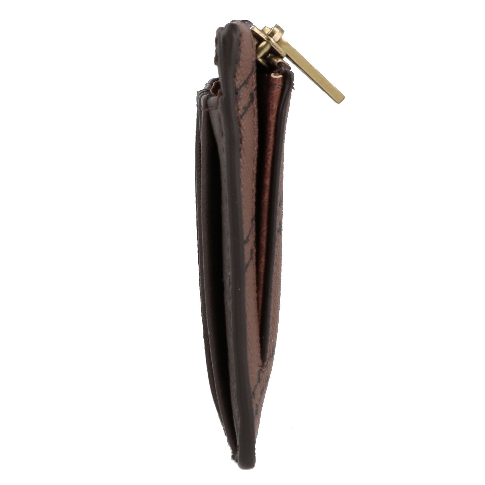 Schlüsseltasche Fossil Logan, PVC brown/black