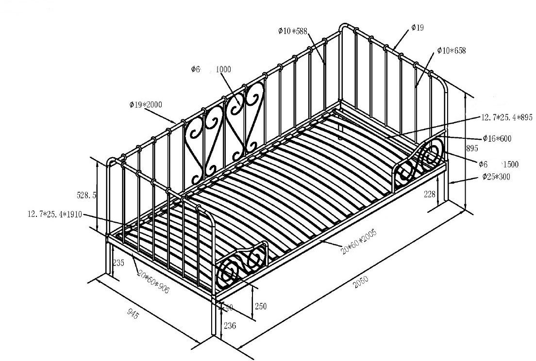 mit Weiß Alice, Vipack Metallbett, Lattenrost Jugendbett