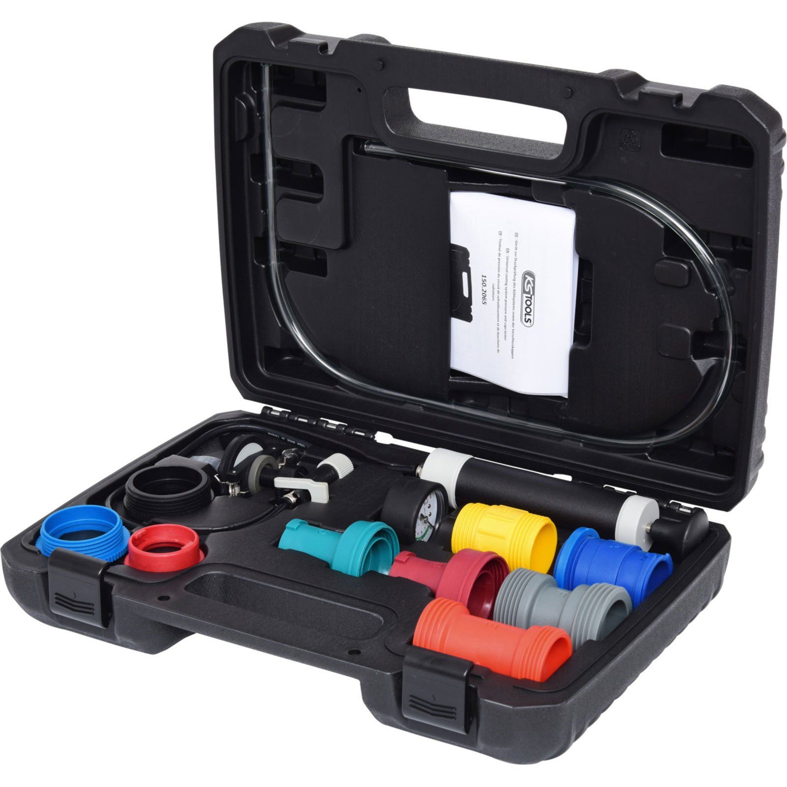 Montagewerkzeug KS TOOLS Universal Kühlsystem-Diagnose-Service-Satz 12tlg. - 150....