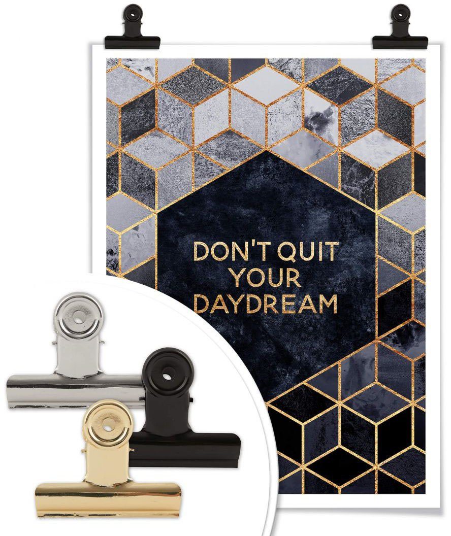 Wall-Art Poster Don´t Quit Daydream, (1 St) Schriftzug