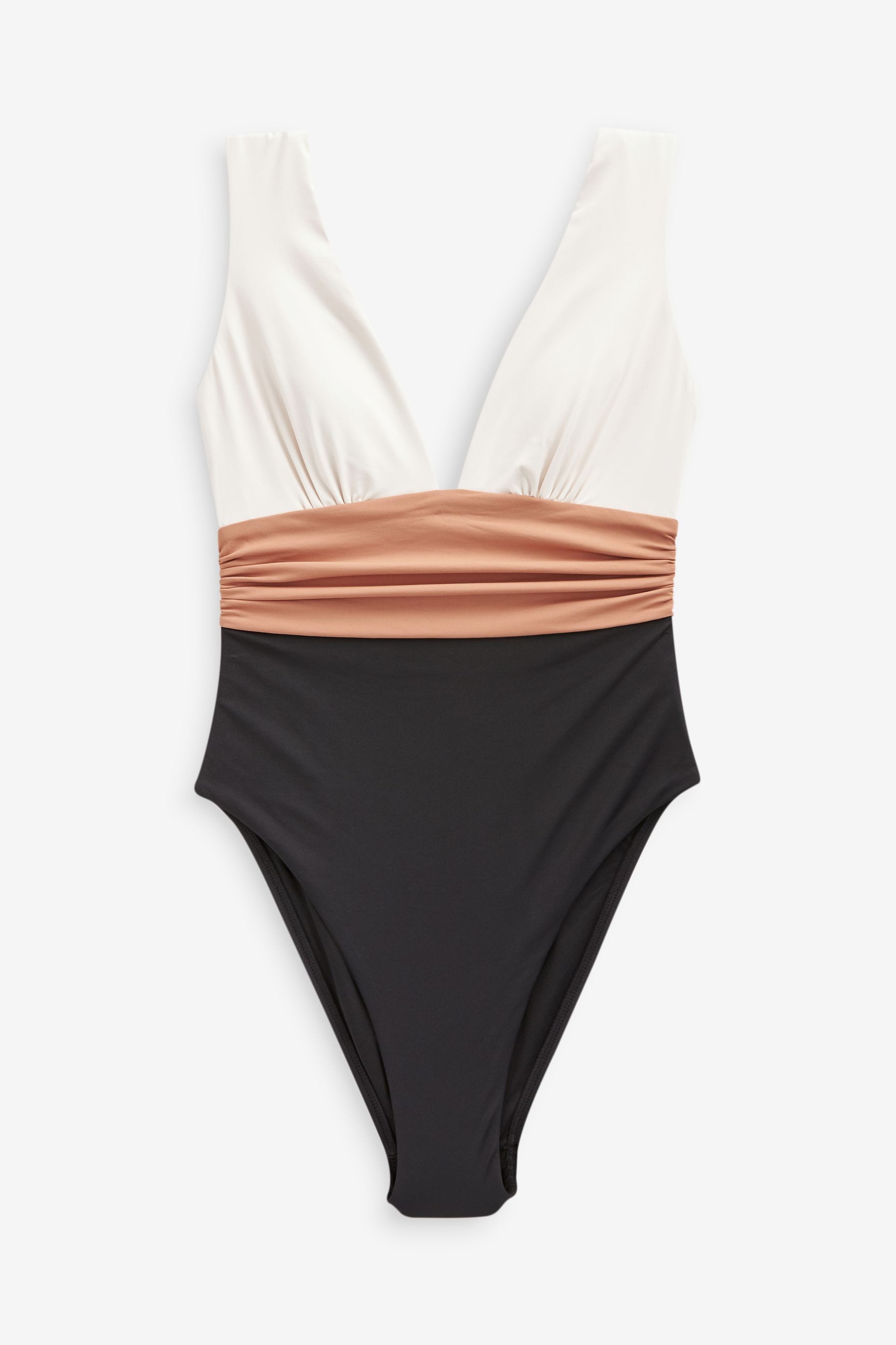 Next Badeanzug Tief ausgeschnittener, bauchformender Badeanzug (1-St) günstig online kaufen