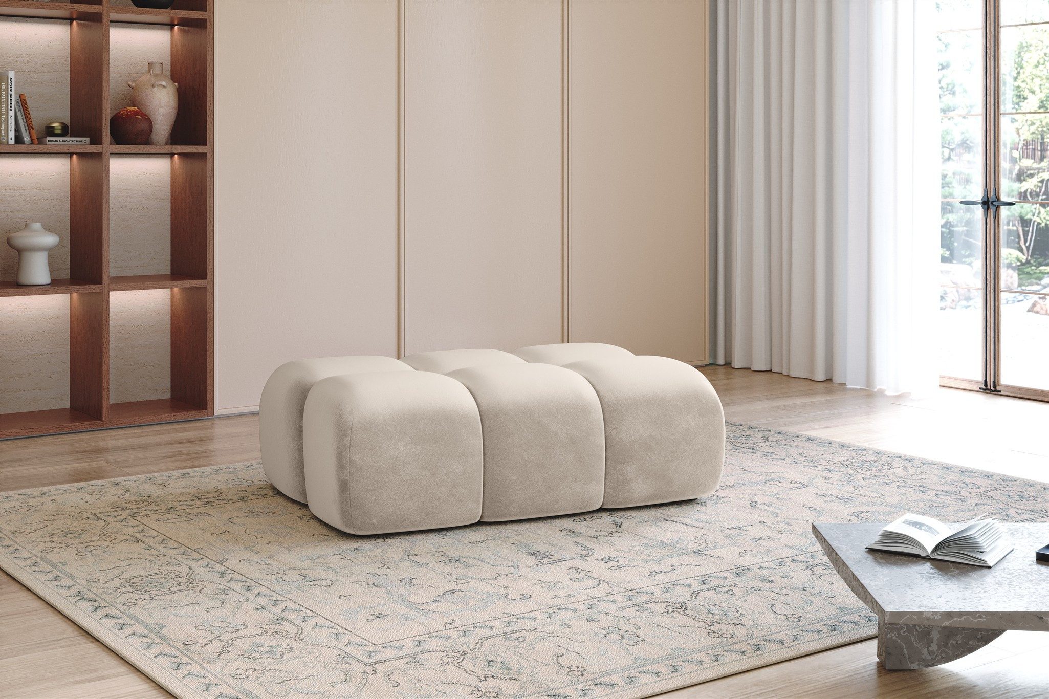 Fun Möbel Polsterhocker Hocker Designerhocker DARCY günstig online kaufen
