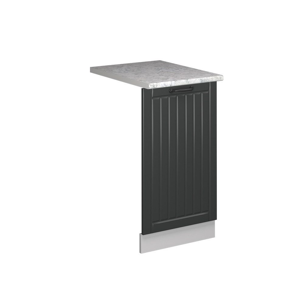 Vicco Frontblende Fame-Line, Anthrazit Landhaus/Weiß, 45 cm, AP Marmor (1 St)