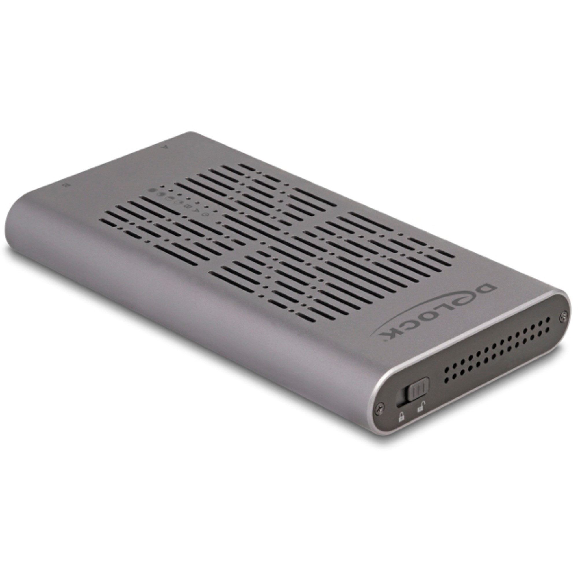 Delock Festplatten-Gehäuse DeLOCK Externes USB 20 Gbps Gehäuse für 2 x M.2