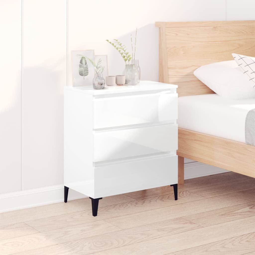 furnicato Sideboard Hochglanz-Weiß 60x35x70 cm Holzwerkstoff günstig online kaufen