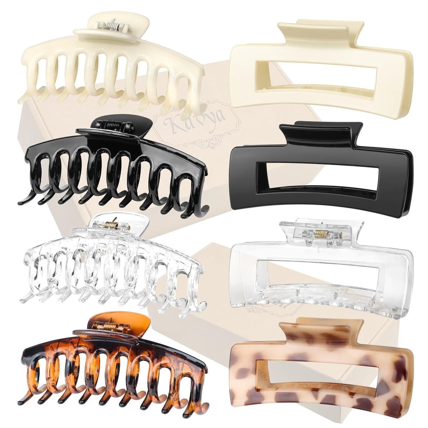 LuxusKollektion Haarklammer 8er Set Große Haarklammer Damen Rutschfestes Haarstyling Zubehör