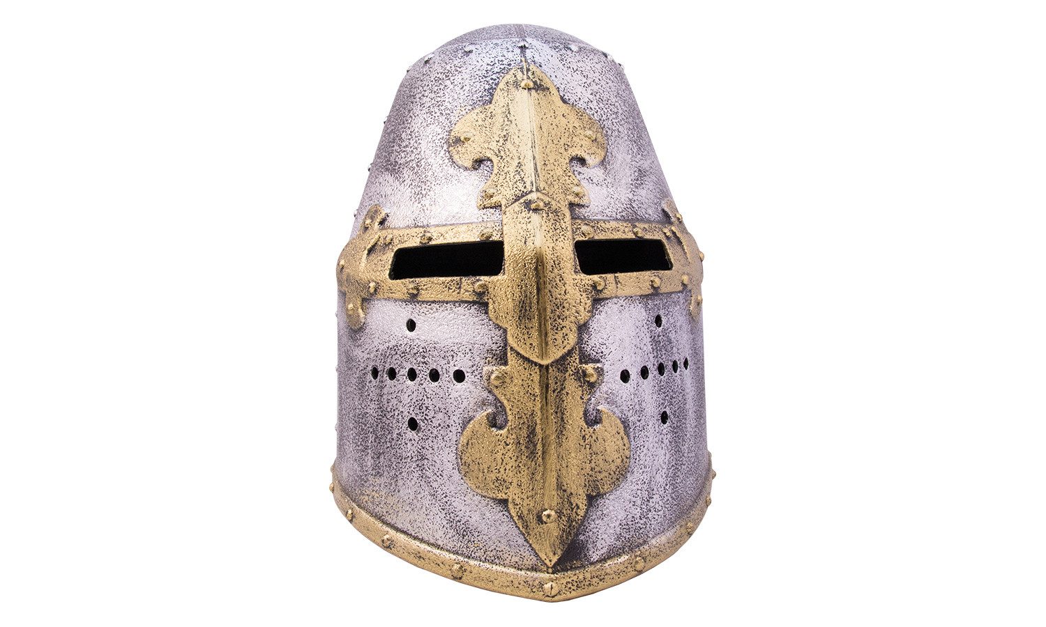 Holzspielerei Spielzeug-Helm Ritterhelm Topfhelm, (1-tlg), bewegliches Visier