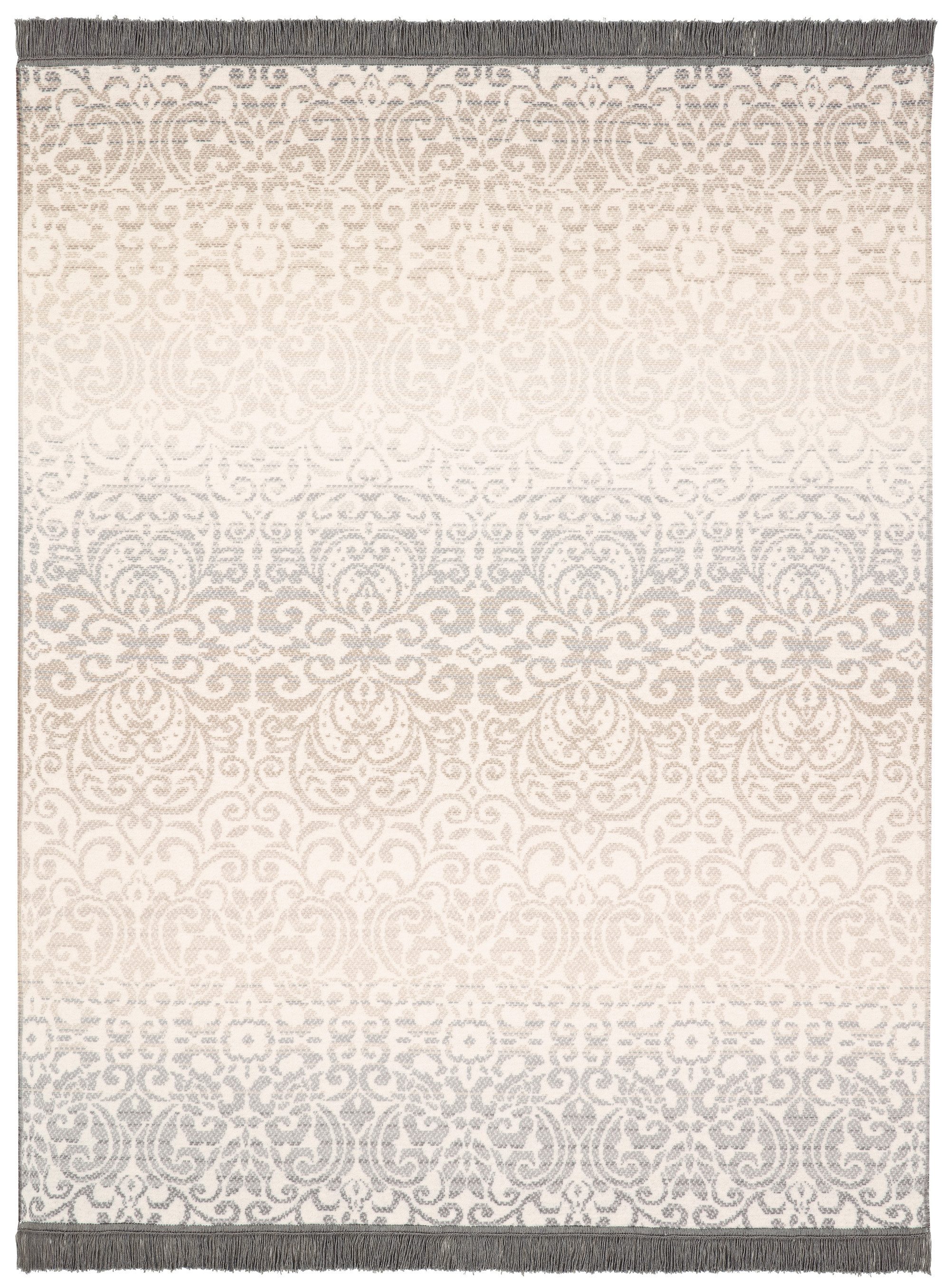 Wohndecke Arabesk, Biederlack, zartes Allovermuster aus üppigen Ornamenten