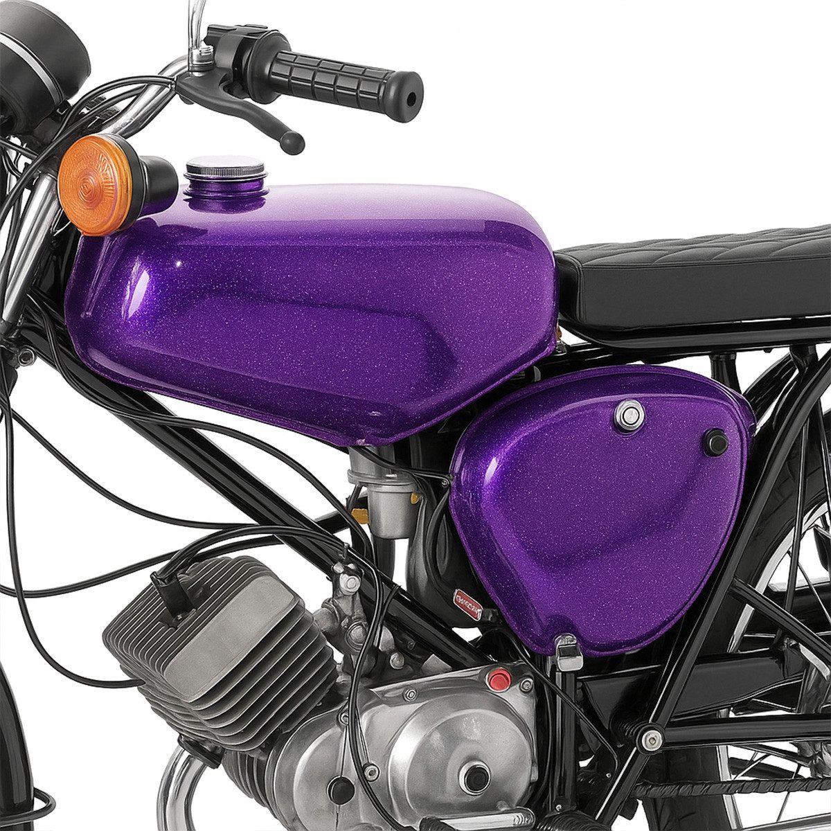 Craftride Halter Tank / Benzintank für Simson S51 / S50 / S70 mit Seitendeckel Candy La
