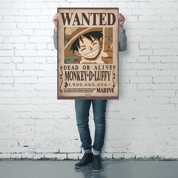 GB eye Poster One Piece Poster Wanted Monkey D. Luffy 2 61 x 91,5 cm