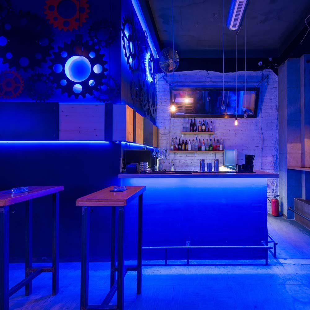 näve Dekolicht, LED-Leuchtmittel fest verbaut, Neutralweiß, Farbig, Lichterkette Stripe Schlafzimmerlampe Stecker lila Wohnzimmerleuchte