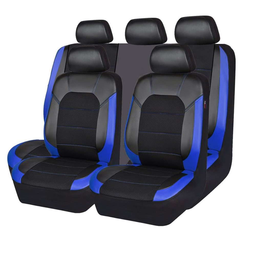 GarveeMore Autositzbezug Universal 9 Stück Autositzbedeckungen Vollständiges Set 5-Sitz