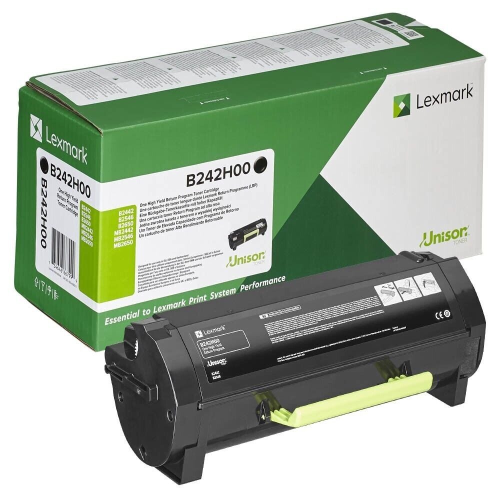 Lexmark Lexmark B242H00 schwarz Toner Tintenstrahldrucker, (Umweltfreundliches Rückgabeprogramm)