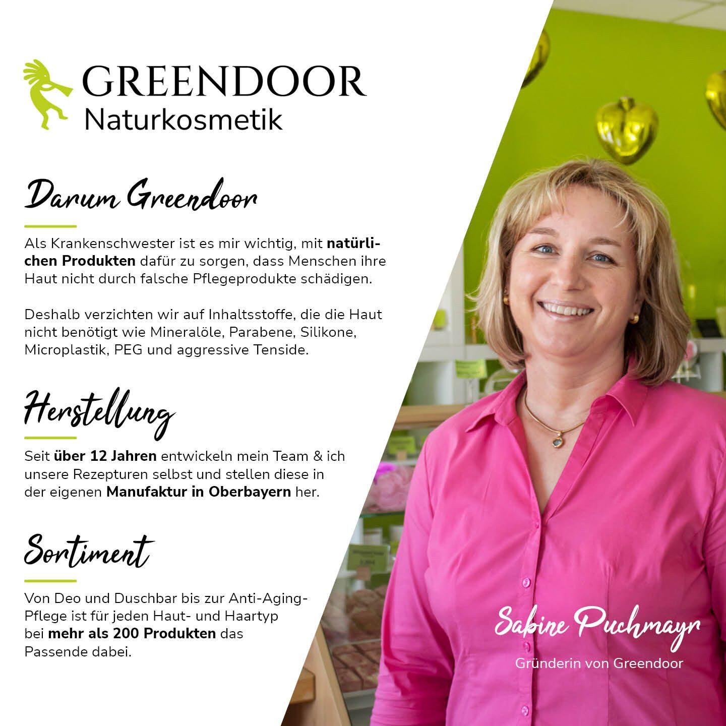 GREENDOOR Gelshampoo Basisches Shampoo XL Eisenkraut Kamille