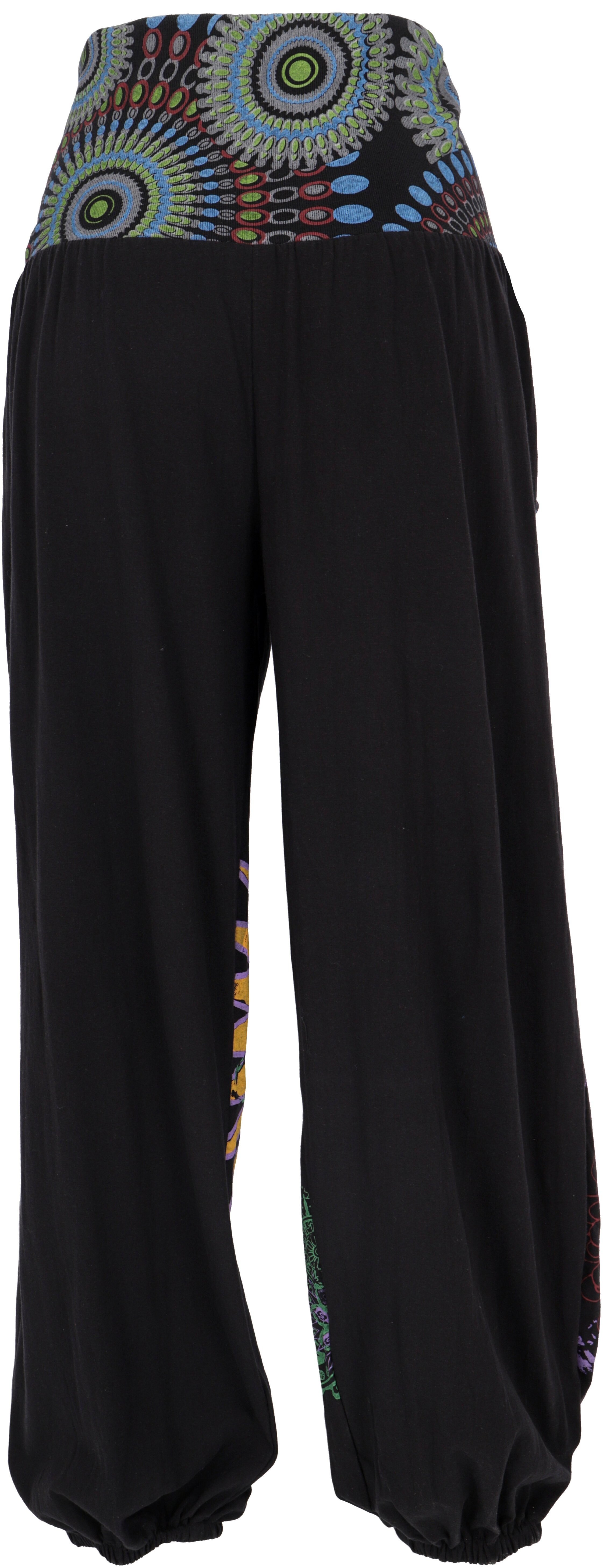 Guru-Shop Relaxhose Weite Pluderhose mit breitem günstig online kaufen