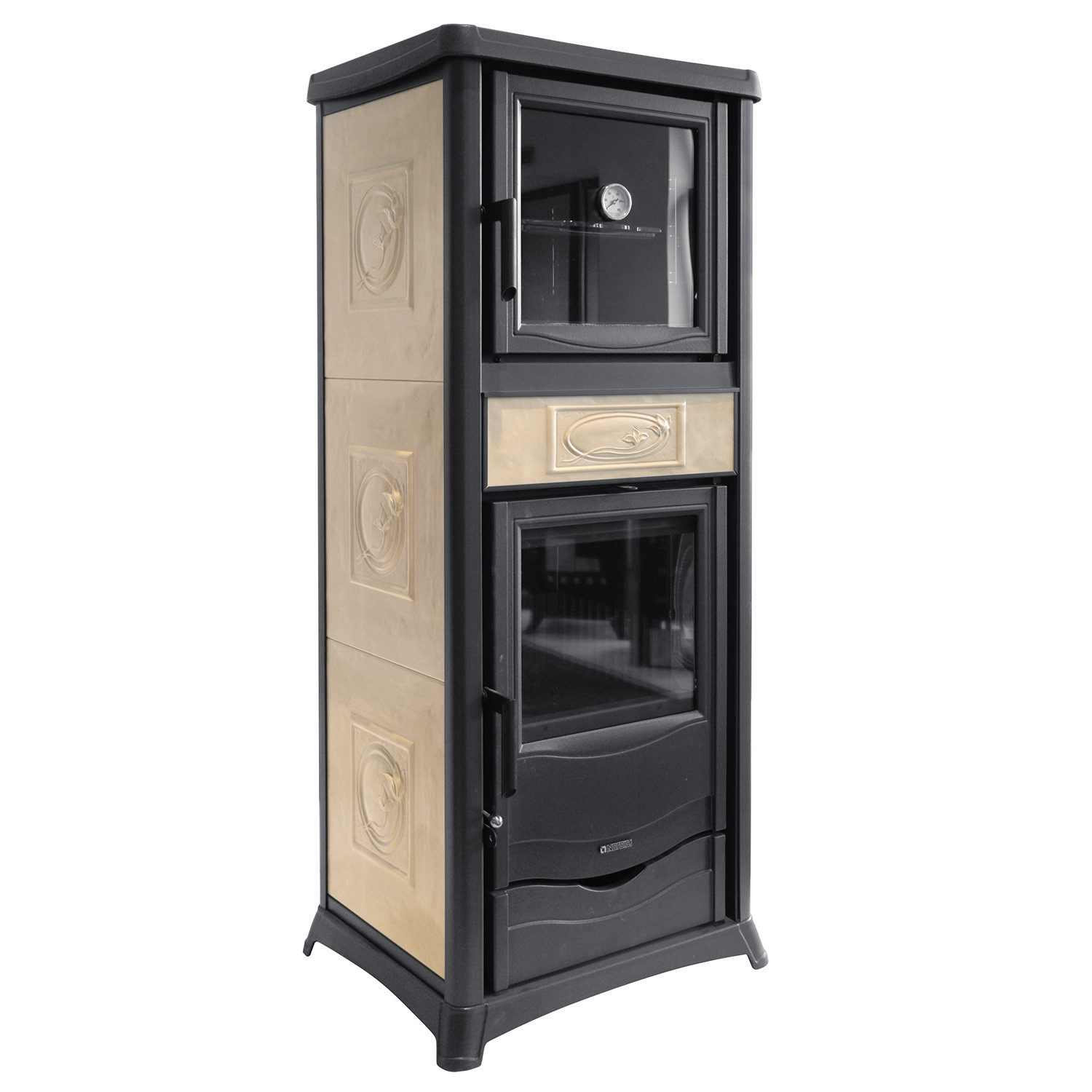 La Nordica Kaminofen La Nordica Termorossella Plus Forno DSA 4.0 Kaminofen Liberty Panna, 11.1 kW, Kaminofen wassergeführt