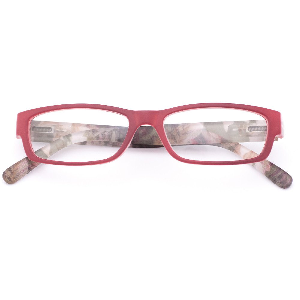 Lesebrille READY READER PLASTIC BURGUNDY FLORAL +3.0