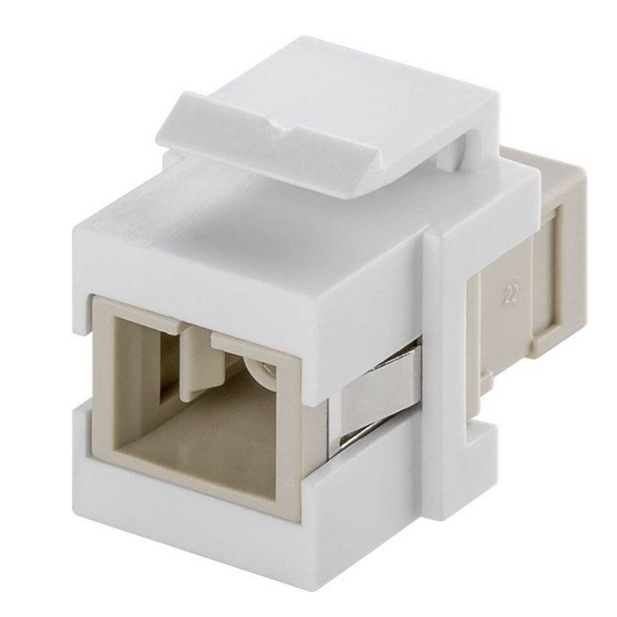 Goobay Netzwerkstecker Keystone Modul Lichtwellenleiter, 2x SC-Simplex Bu