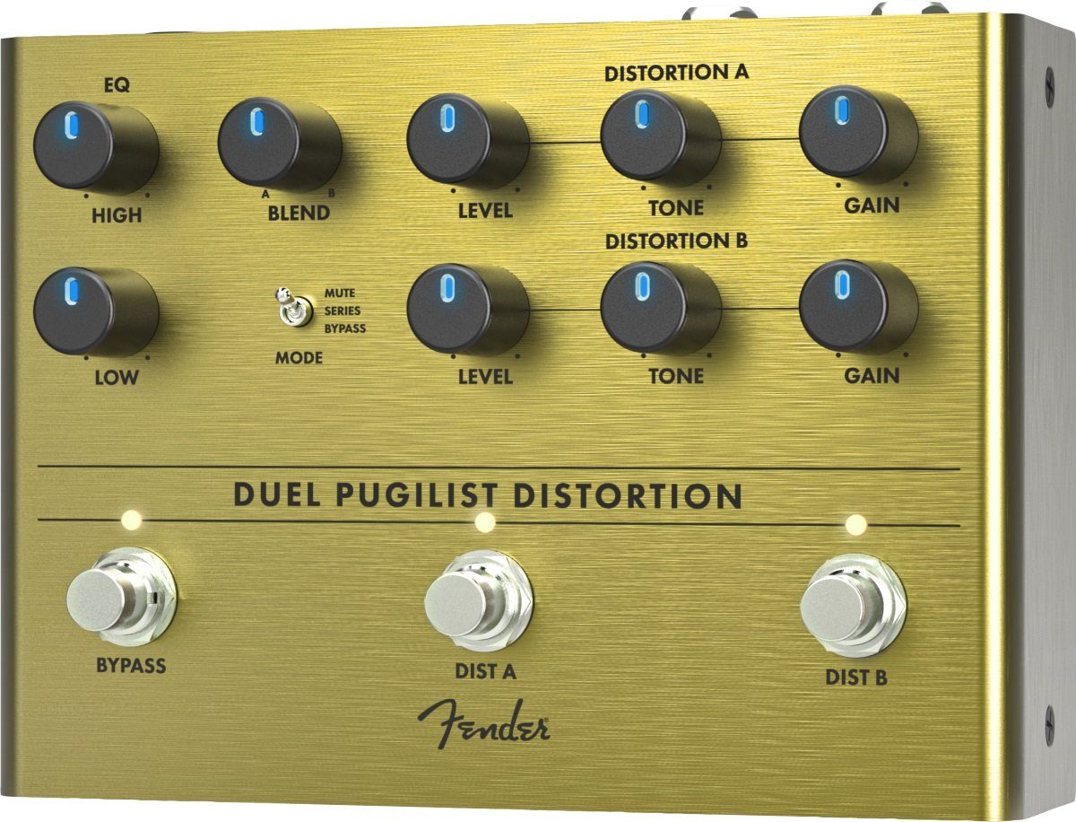 Fender E-Gitarre Fender Duel Pugilist Distortion Pedal