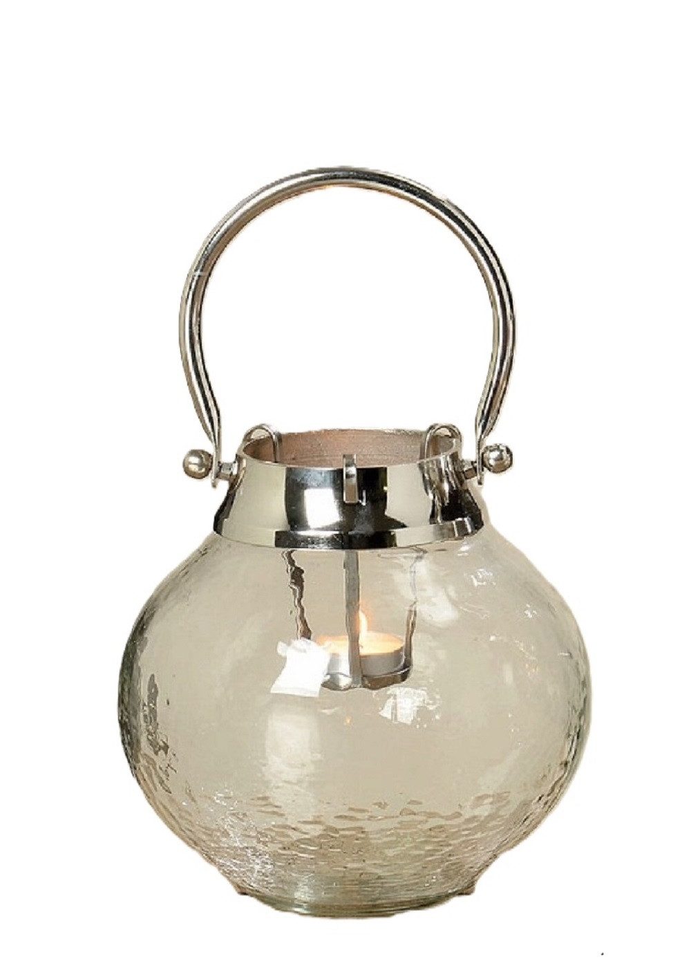 BOLTZE GRUPPE GmbH Windlicht Windlicht Teelicht Glas klar Henkel zum Hängen H ca. 20 cm