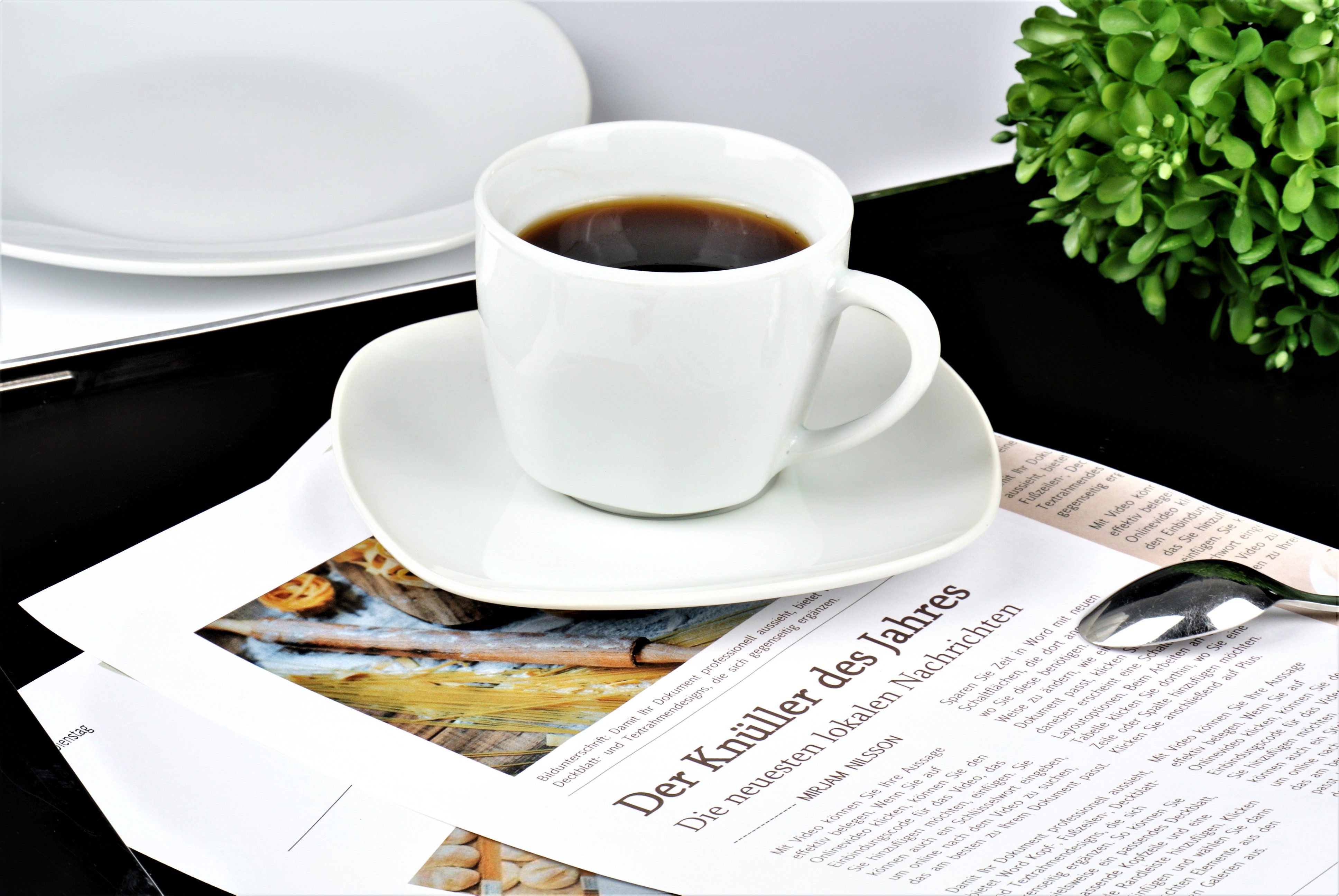 Retsch Arzberg Kaffeeservice Geschirr-Set, Service Fino (18-tlg), 6 Personen, Porzellan, 18 Teile, für 6 Personen