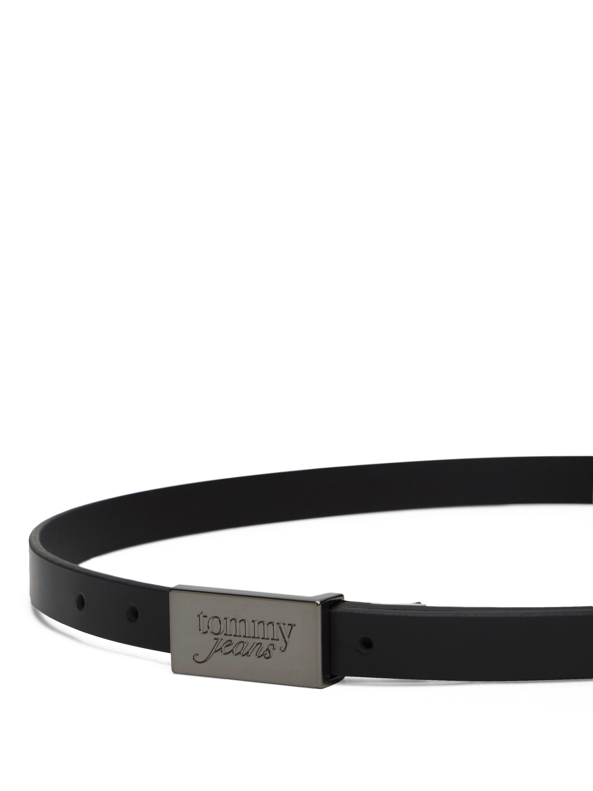 Tommy Jeans Ledergürtel TJW SCRIPT PLAQUE Breite 2 cm