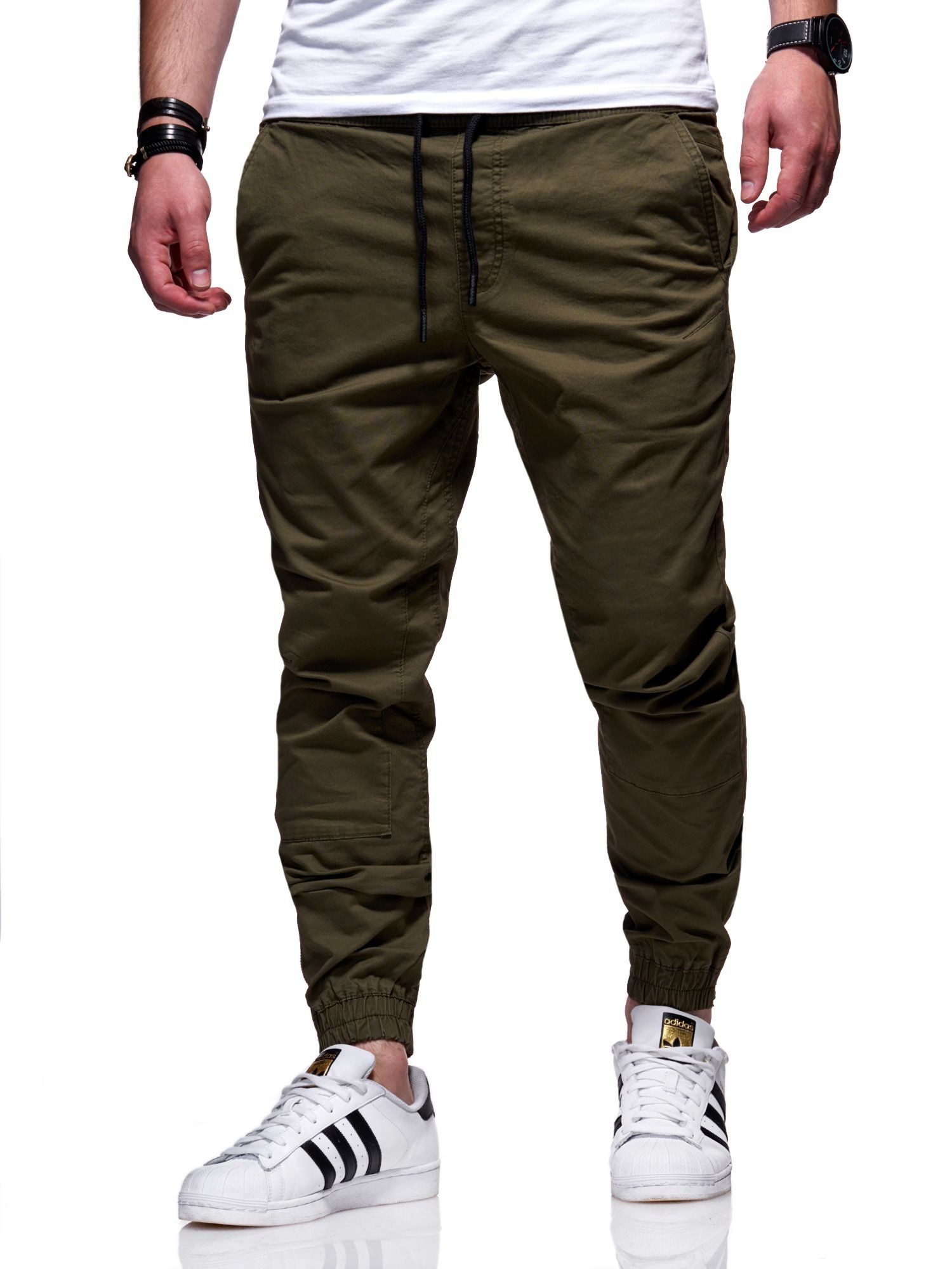 Jack & Jones Chinohose JJVEGABOB Herren Jeans Hose im Jogger-Stil Stoffhose