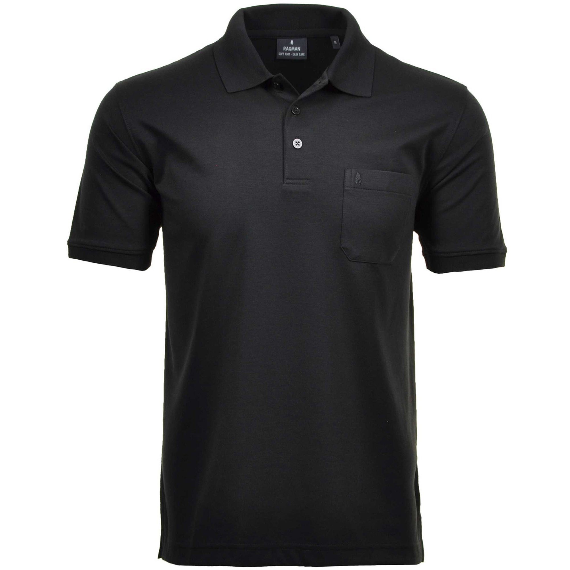 RAGMAN Poloshirt Herren Poloshirt Baumwolle Softknit-Polo