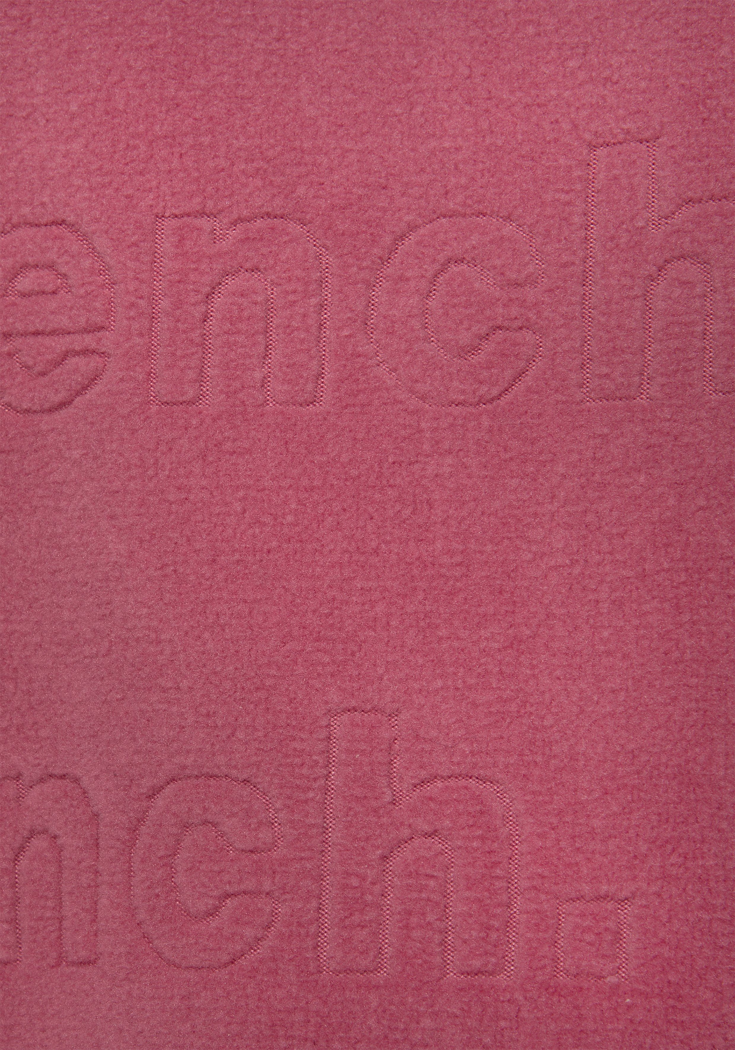 Damen Pullover Bench. Fleecepullover mit geprägten Logoprints
