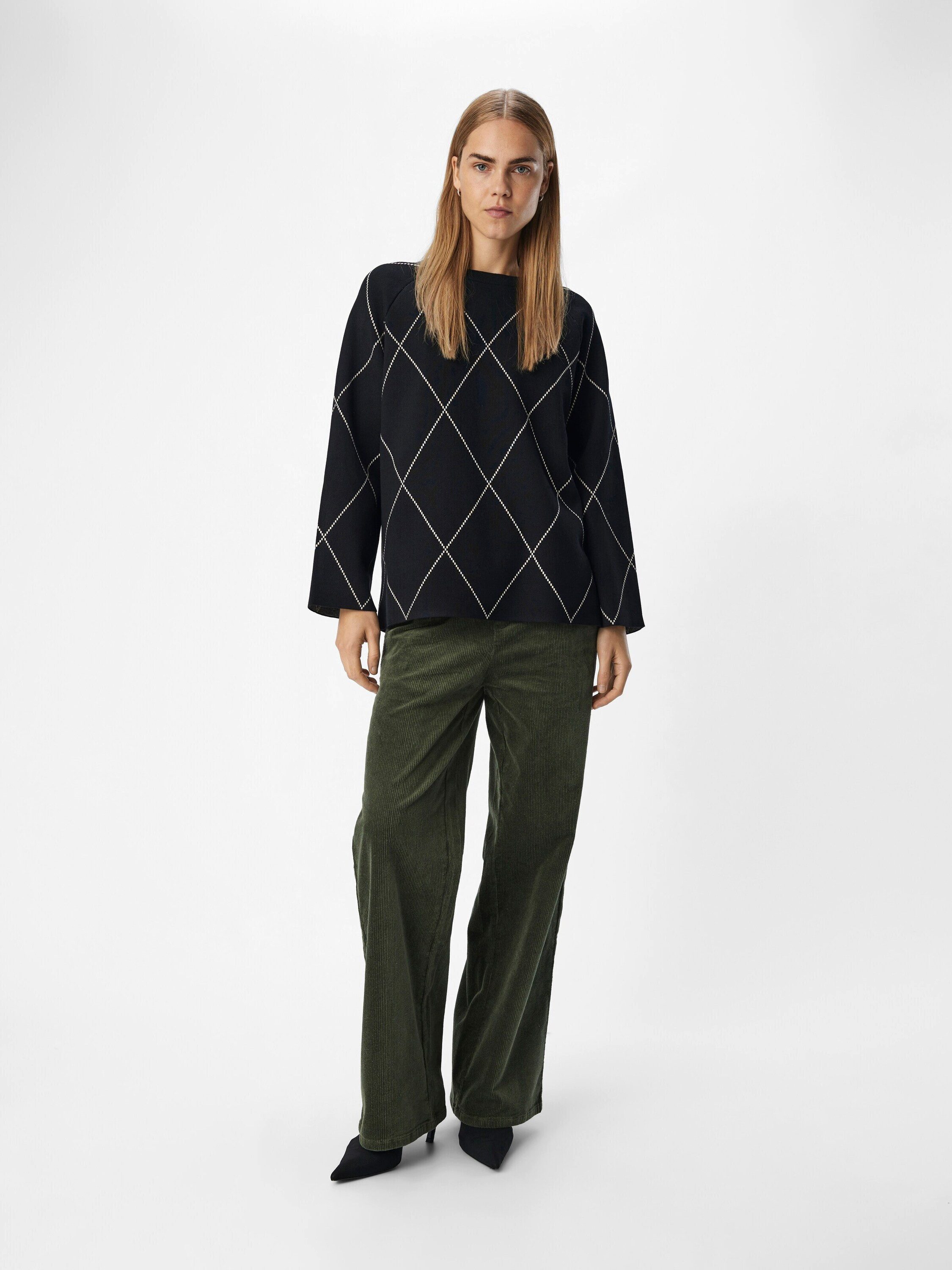 Object Rundhalspullover Ester (1-tlg) Plain/ohne Details