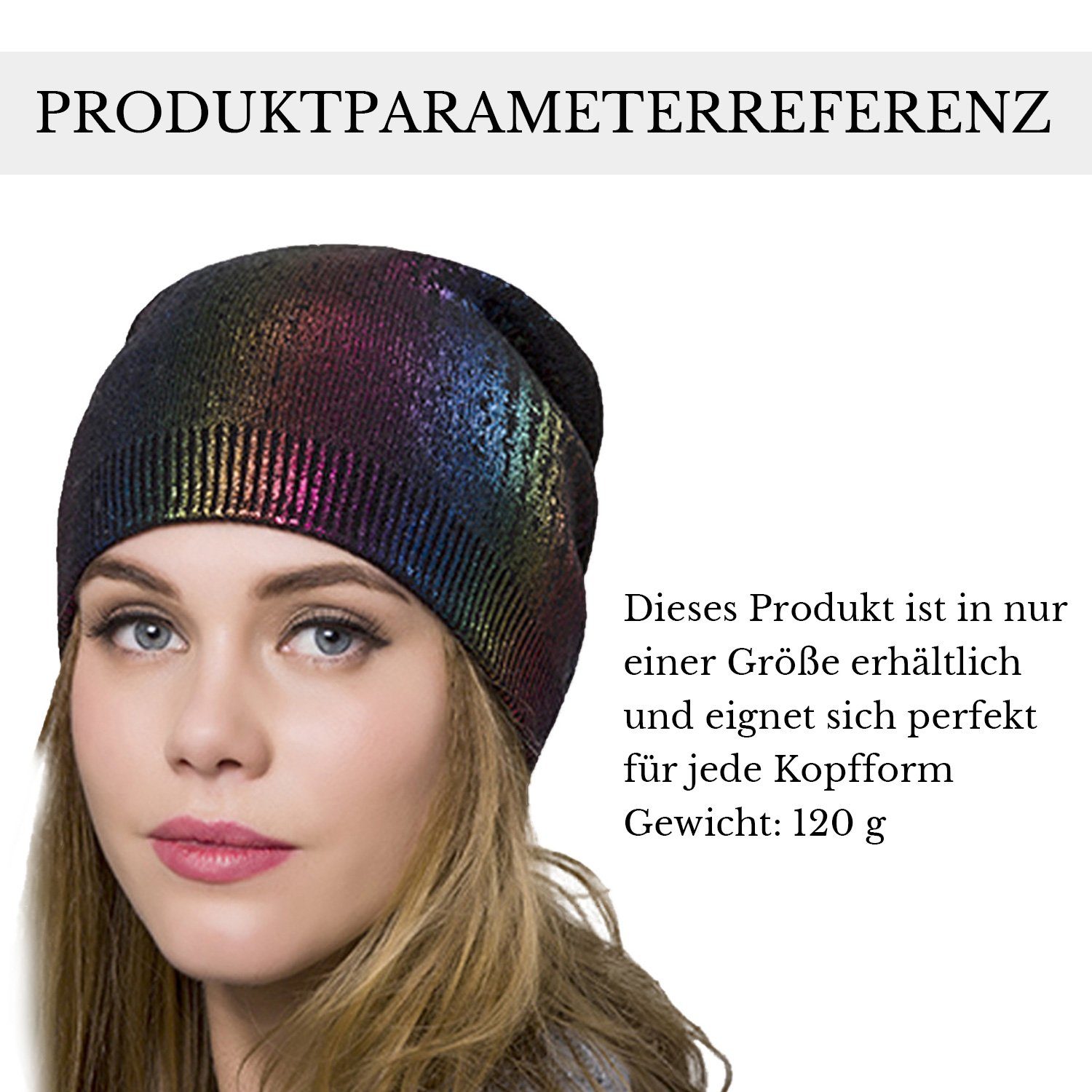 Winter Strickmütze Frauen Bronzing Gestrickte Mode Beanies MAGICSHE Schwarz Mütze