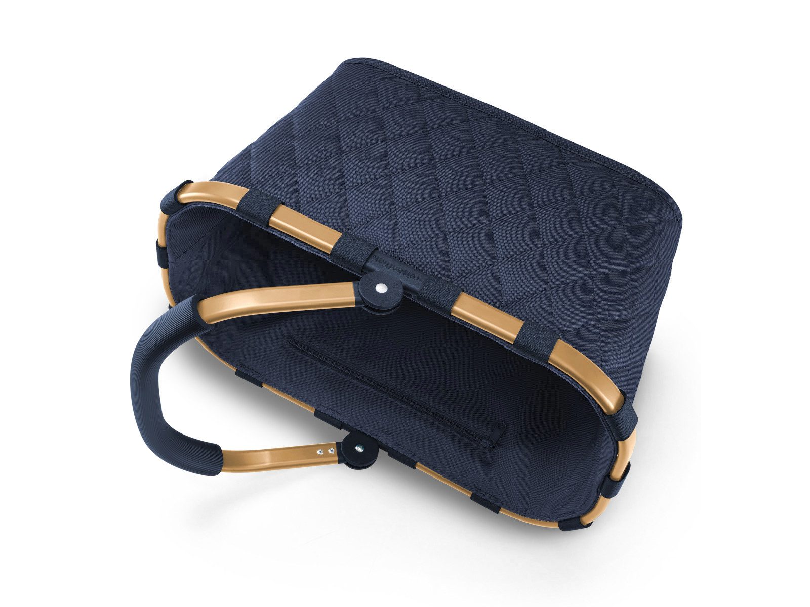 REISENTHEL® Einkaufskorb carrybag frame rhombus midnight gold – Bild 4 von 5