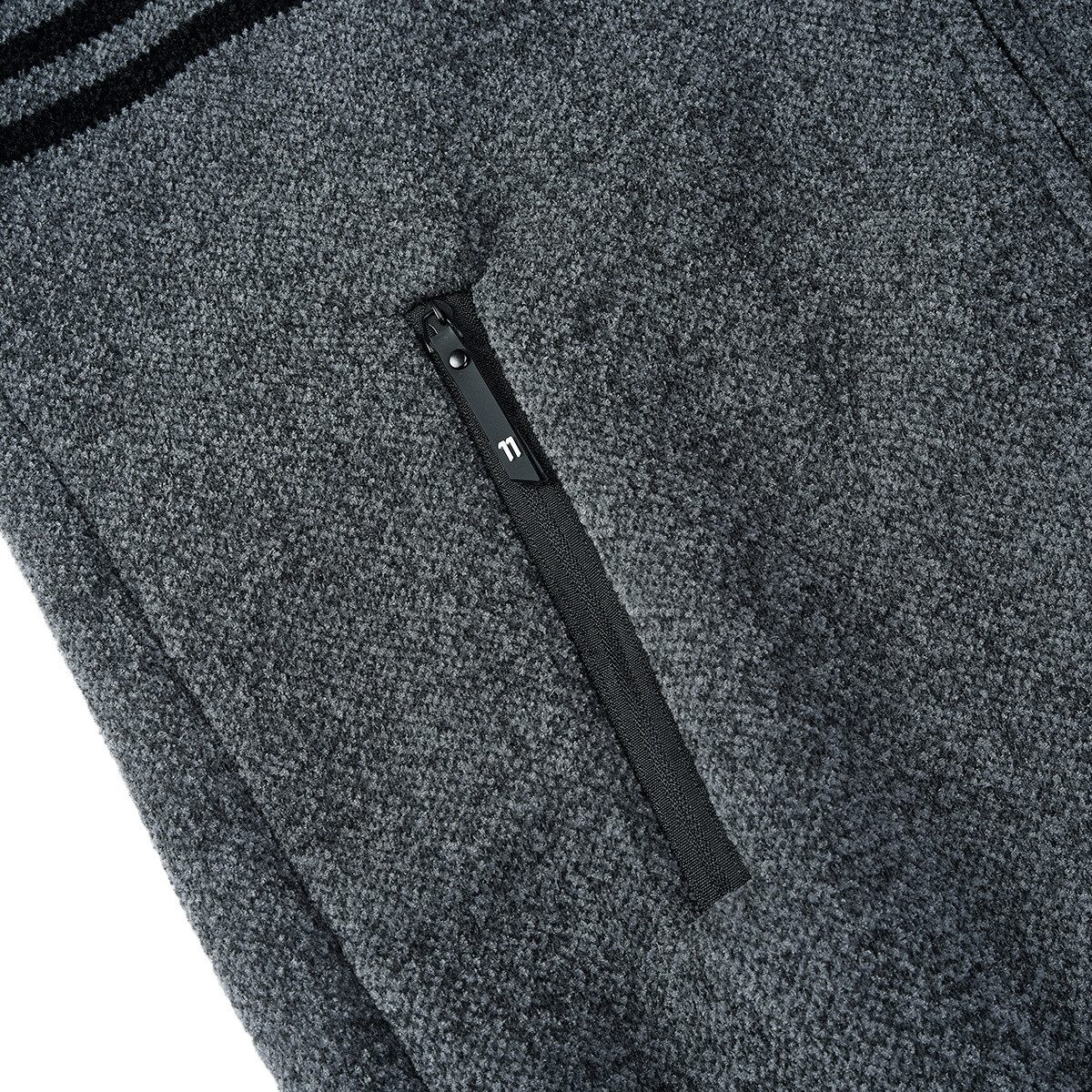 Allthemen Cardigan mit Stehkragen Grobstrick Strickjacke für Winter Strickpullover – Bild 5 von 5
