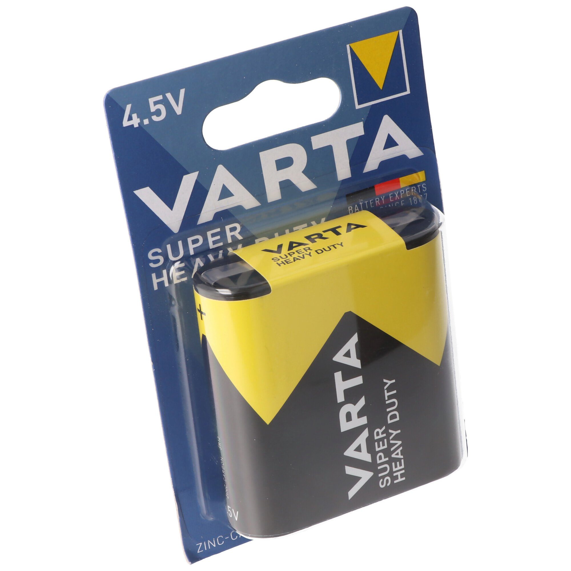 VARTA Varta Super Heavy Duty 4,5 Volt 3012 Normal 3R12, 3R12P Flachbatterie Batterie, (4,5 V)
