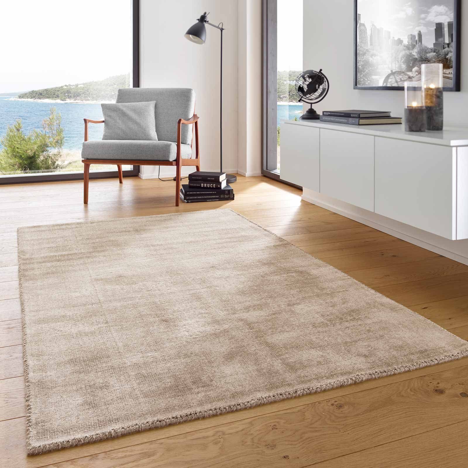 TaraCarpet Teppich TaraCarpet Vanessa strapazierfähiger Viscoseteppich günstig online kaufen