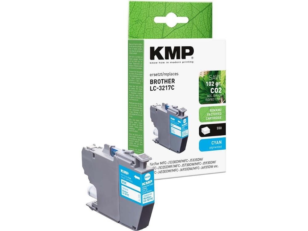 KMP KMP Tintenpatrone ersetzt Brother LC-3217C cyan Tintenpatrone