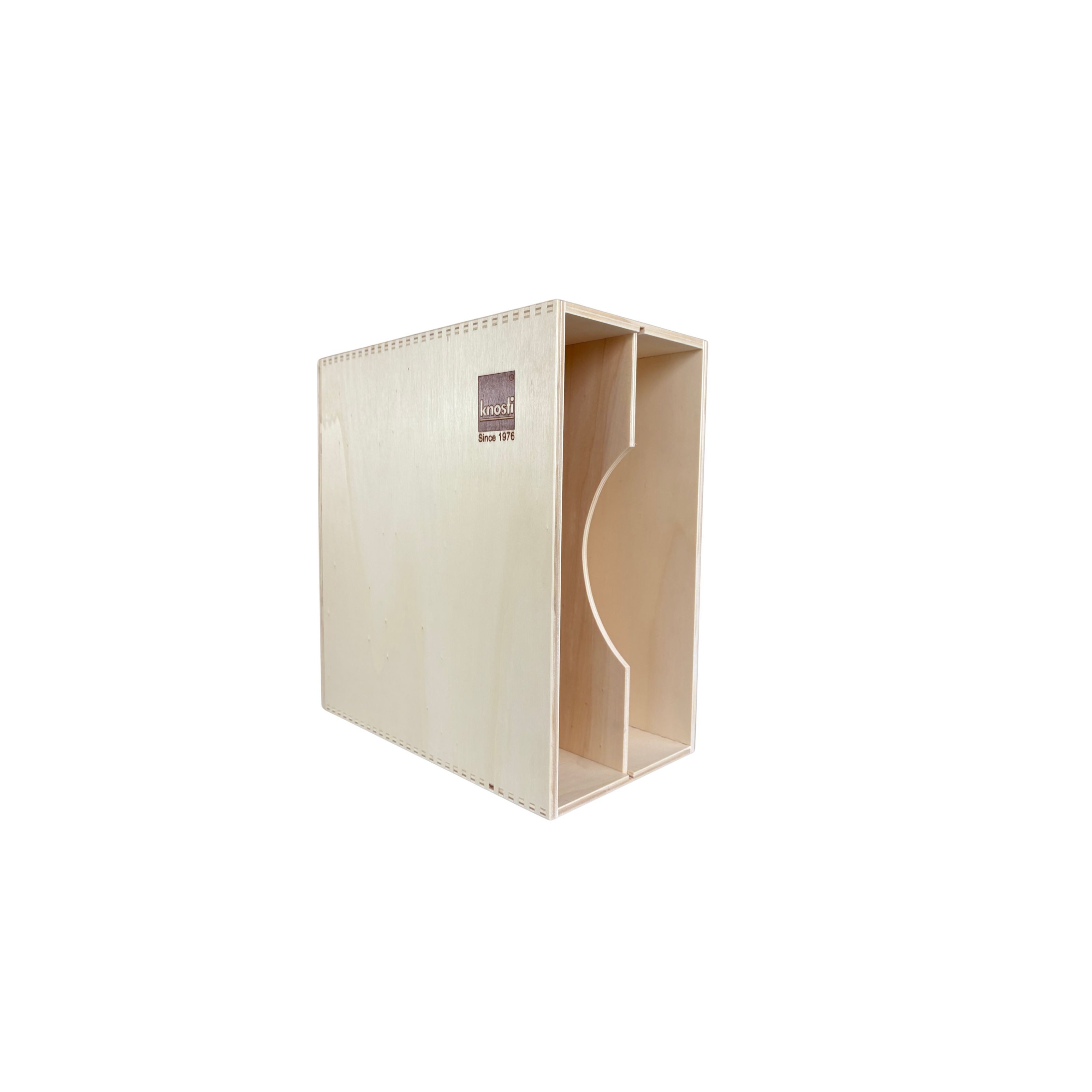 Knosti Mischpult, (DJ-Möbel, Vinyl Aufbewahrung), Archifix-Box Woodline für 50 LPs - Vinyl Aufbewahrung